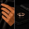 Flower two star rose Ring